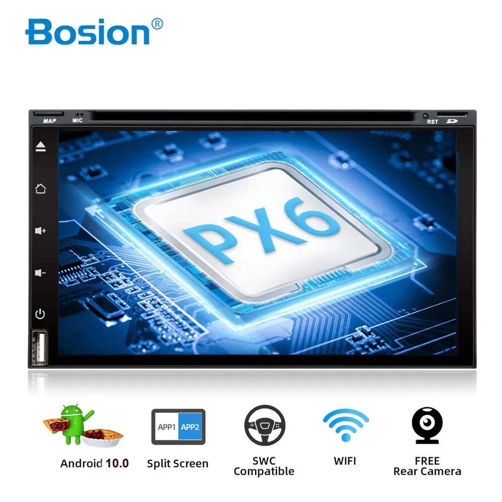 Автомобильный мультимедийный dvd плеер Bosion универсальная стерео система на android 10