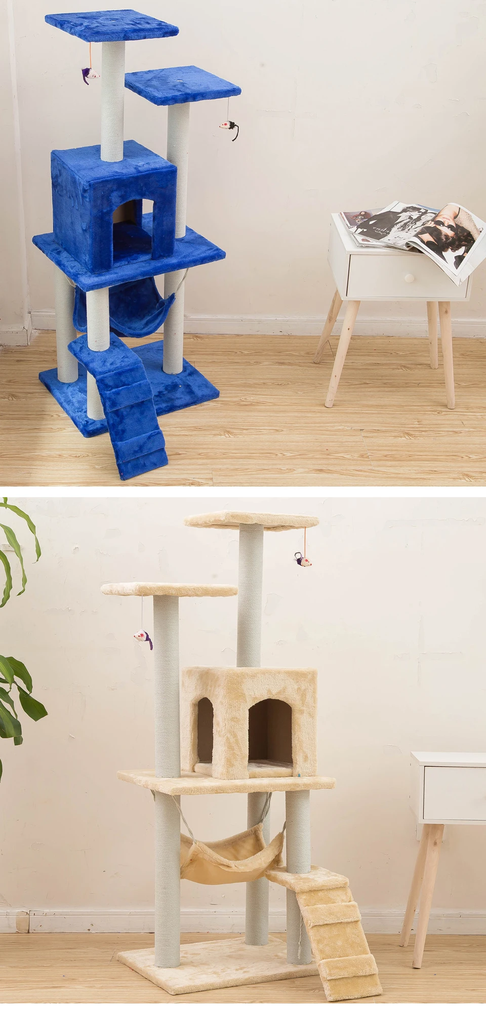 Игрушка HEYPET для кошек, Когтеточка H125CM, дерево для скалолазания, для прыжков кошек, стоящая рама, мебель для кошек, товары для домашних животных