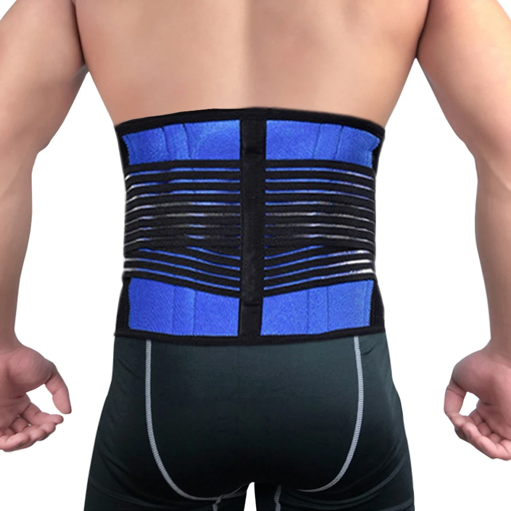 

Men&Women Magnetic Keel Waist Back Brace Support Lumbar Posture Correction Elastic Belt Neoprene Double Pull Lower Pain Fitness