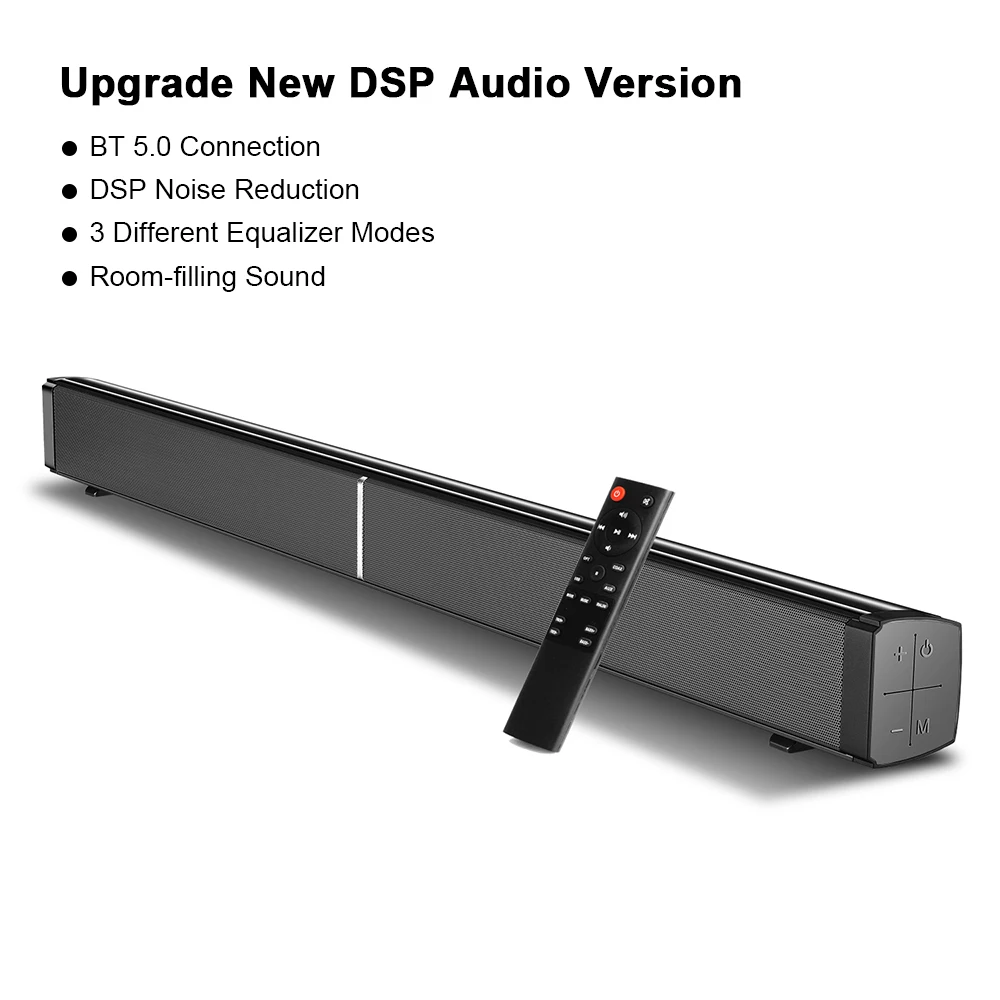 Портативный динамик звуковая панель Bluetooth BT 5 0 40 Вт сабвуферы 3D домашний