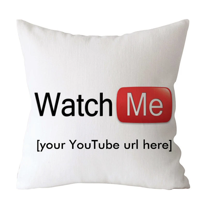 Наволочка для подушки на YouTube Facebook креативный логотип в социальных сетях