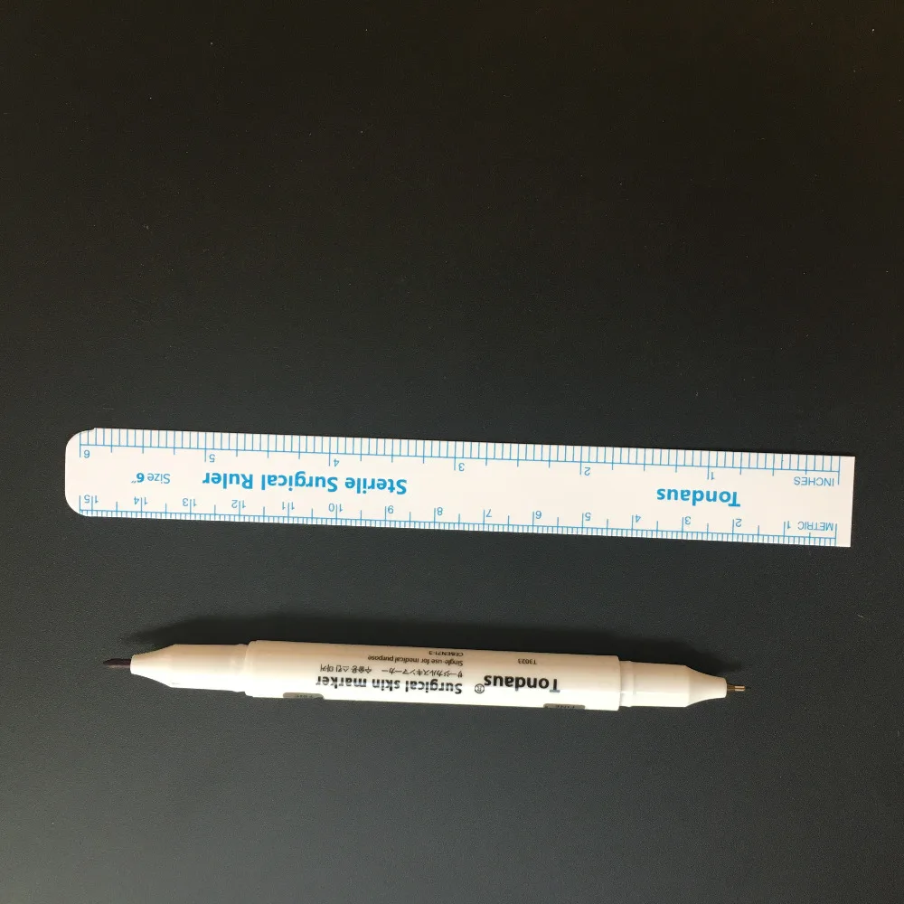 10 шт. фиолетовый позиционирующий маркер для бровей с измерительными