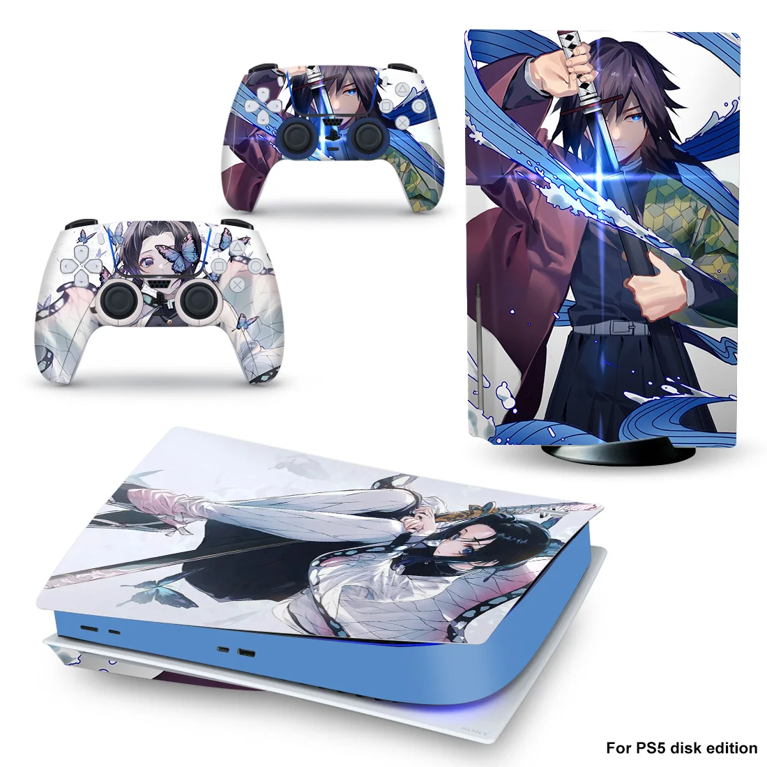 

Наклейка для консоли PlayStation 5 и контроллера PS5, виниловый стикер со стандартным диском для уничтожения демонов, PS5