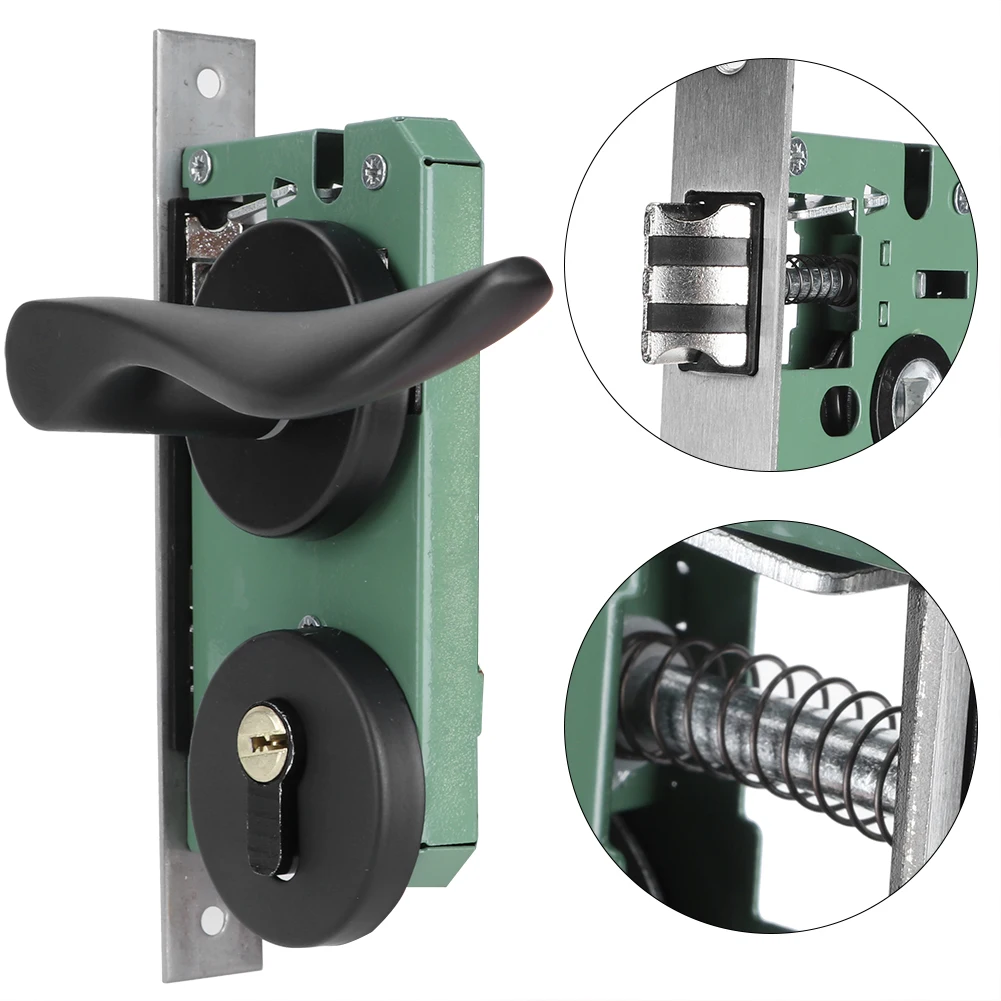 

Space Aluminum Door Lock Set Keyed‑Locking Door Handle Lever Hardware Accessory for Indoor Doordoor