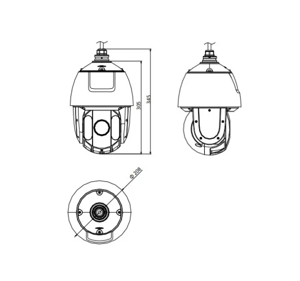 HIKVISION английская DS 2DE5432IW 4MP PTZ IP камера H.265 4 8 153 мм 32x зум водонепроницаемая