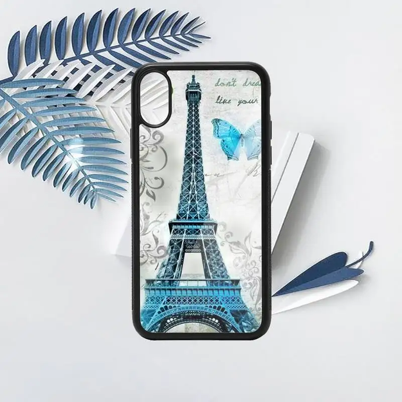 

Paris Eiffel Tower pattern Phone Case PC for iPhone 11 12 pro XS MAX 8 7 6 6S Plus X 5S SE 2020 XR luxury deisgn shell funda