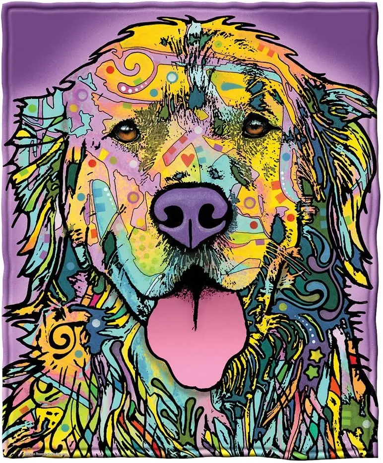 

Супер мягкое плюшевое Флисовое одеяло золотистого ретривера