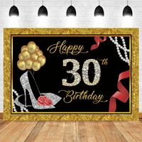 yeele golden balloon glitter high heels 30th birthday party backdrop vinyl photography background for photo studio photophone