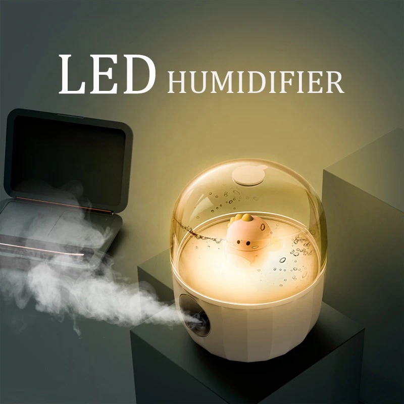 

Wireless Air Humidifier Crystal Ball Portable Mini Cute Humidifiers for Home Car Usb Aroma Diffuser with LED Atmosphere Lamp