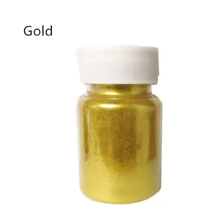 Gold 15 г съедобный золотой порошок мусс торт помадка Макарон шоколадное украшение блестящий порошок серебряный жемчуг порошок цвет выпечки пыль - Цвет: Gold