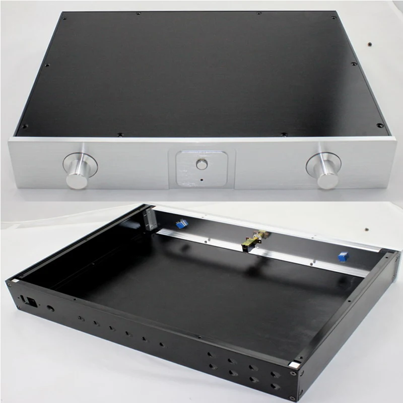 

KYYSLB 313*425*70MM WA1 All Aluminum Amplifier Chassis Diy Box Shell Amp Enclosure Pre-amplifier Case Tube Amplifier Housing