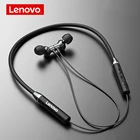 Беспроводные Bluetooth-наушники Lenovo HE05, магнитные наушники с шейным ободом, водонепроницаемая Спортивная гарнитура с микрофоном и шумоподавлением