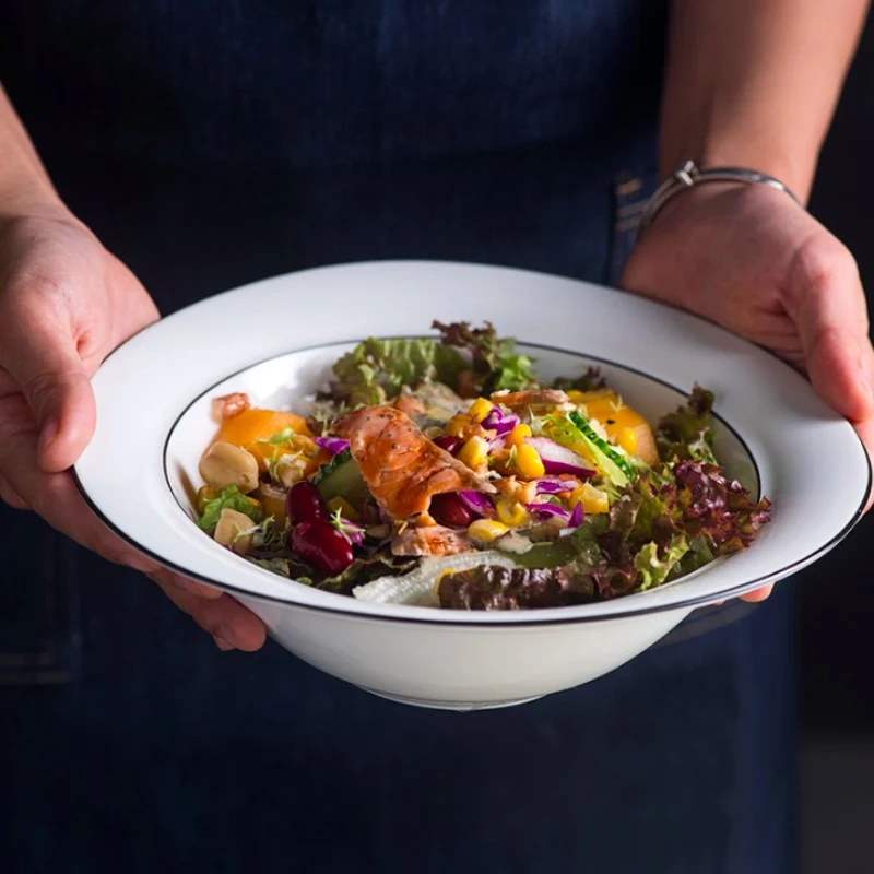 Тарелка для салата обеденное блюдо тарелки завтрака в скандинавском стиле