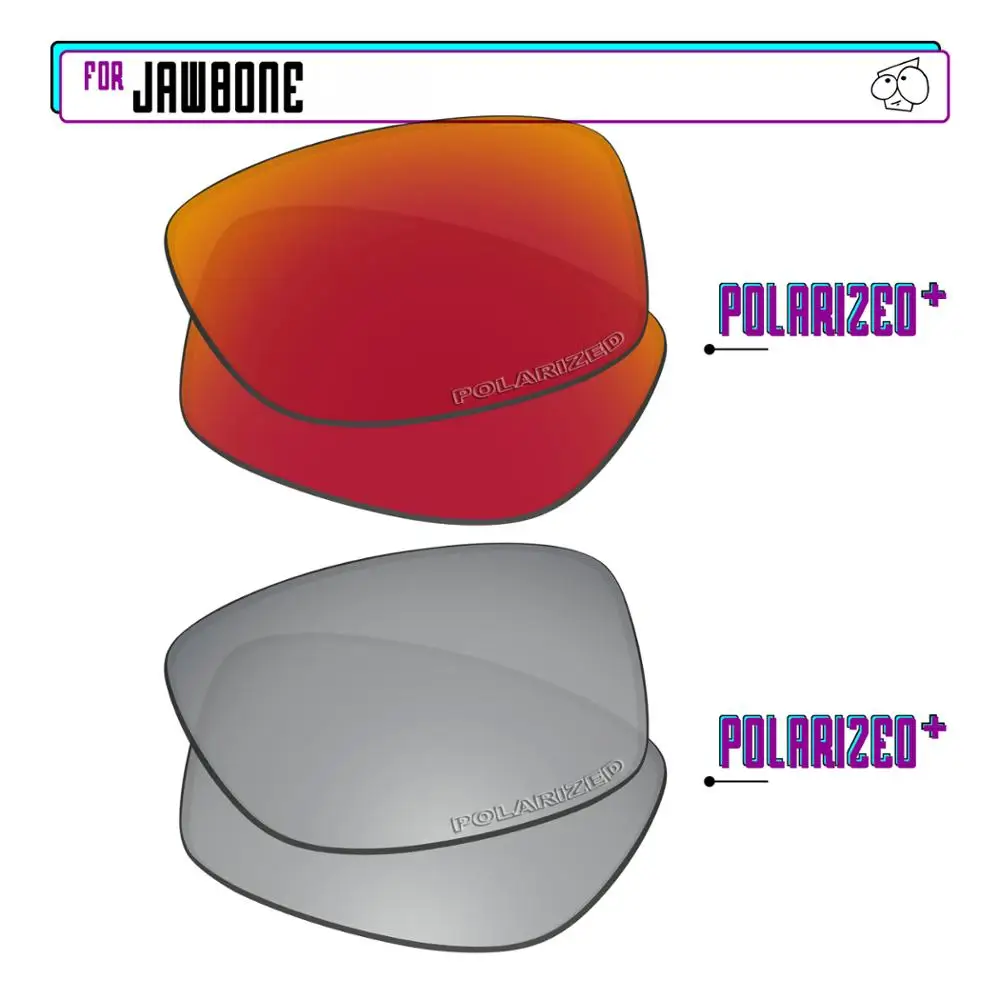 EZReplace Polarized Replacement Lenses for - Oakley Jawbone Sunglasses - Sir P Plus-RedP Plus