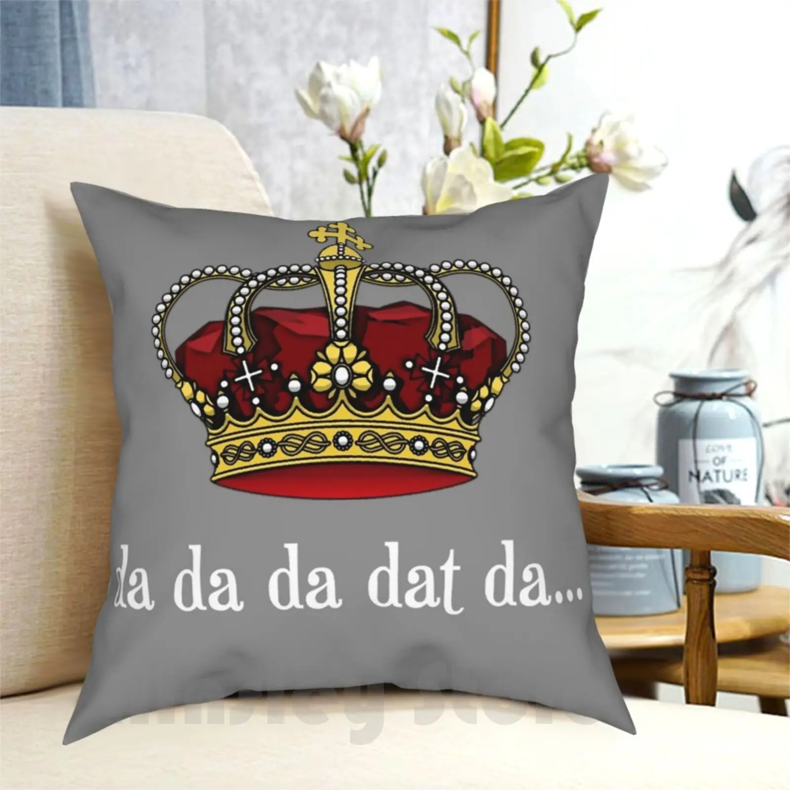 

King George Iii Tee | Da Da Da Dat Da Pillow Case Printed Home Soft DIY Pillow cover King George Broadway Musical Theater
