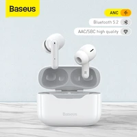 baseus tws earphone bluetooth 5 2 wireless headphones s1s1 pro active noise cancelling earbuds 4mic anc hifi audio game headset