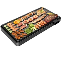 KONKA Household Iron Plate Barbecue Machine Barbecue Rack Smokeless Electric Barbecue Plate Barbecue Pan Non Stick Electric Oven