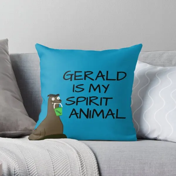 

Gerald is my Spirit Animal Throw Pillow Cover Print Pillow Case Waist Cushion Cover Pillows NOT Included