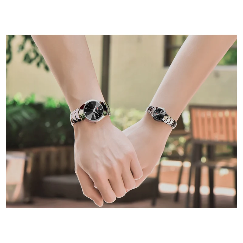 Часы наручные мужские кварцевые роскошные брендовые полностью стальные модные