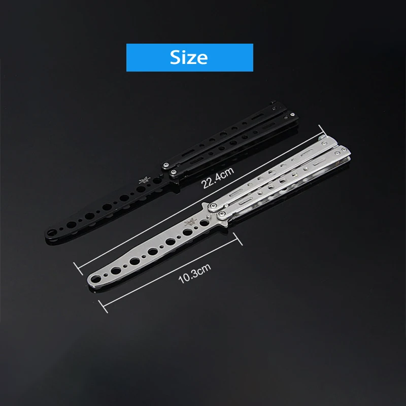 Искусственный нож тренировочный расческа из нержавеющей стали складные