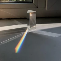 303050mm triangular prism rainbow prisma crystal glass photographic prisme color prisms physics light experiment