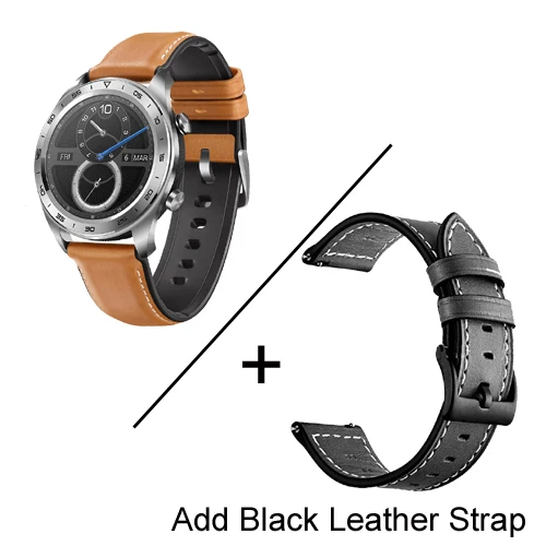 Silver add film Huawei Honor Watch Magic Smart Watch gps 5ATM водонепроницаемый трекер сердечного ритма трекер сна рабочий 7 дней напоминание о сообщениях - Цвет: Silver add film