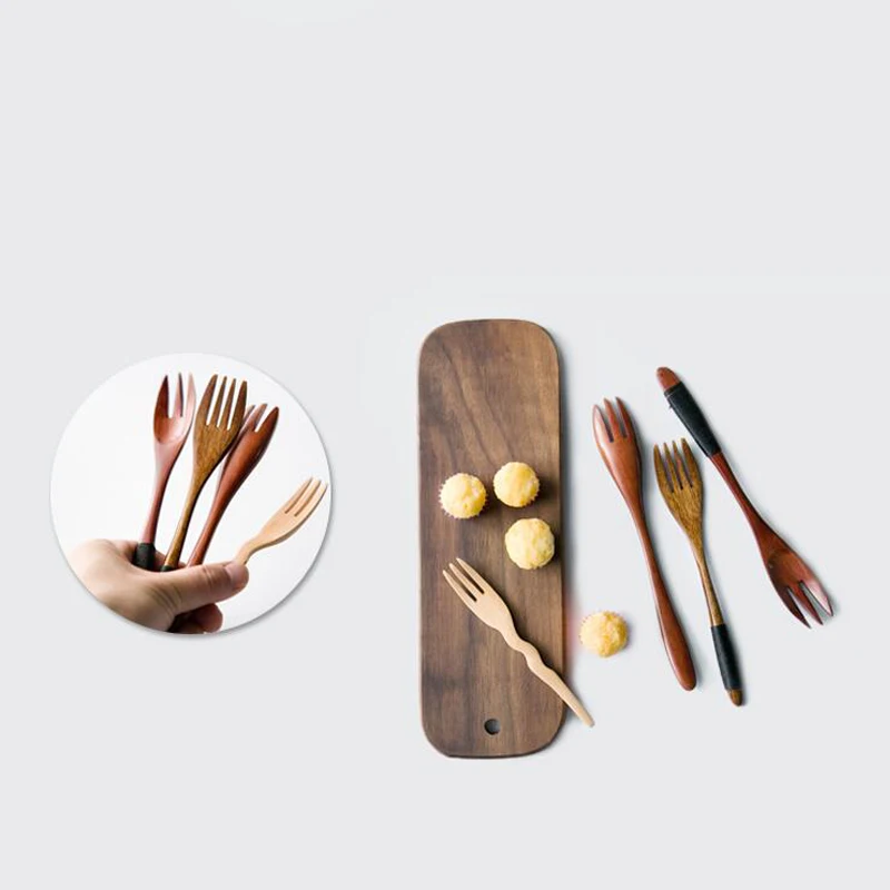 Деревянная маленькая ложка перемешивающая посуда для молока кофе длинная ручка