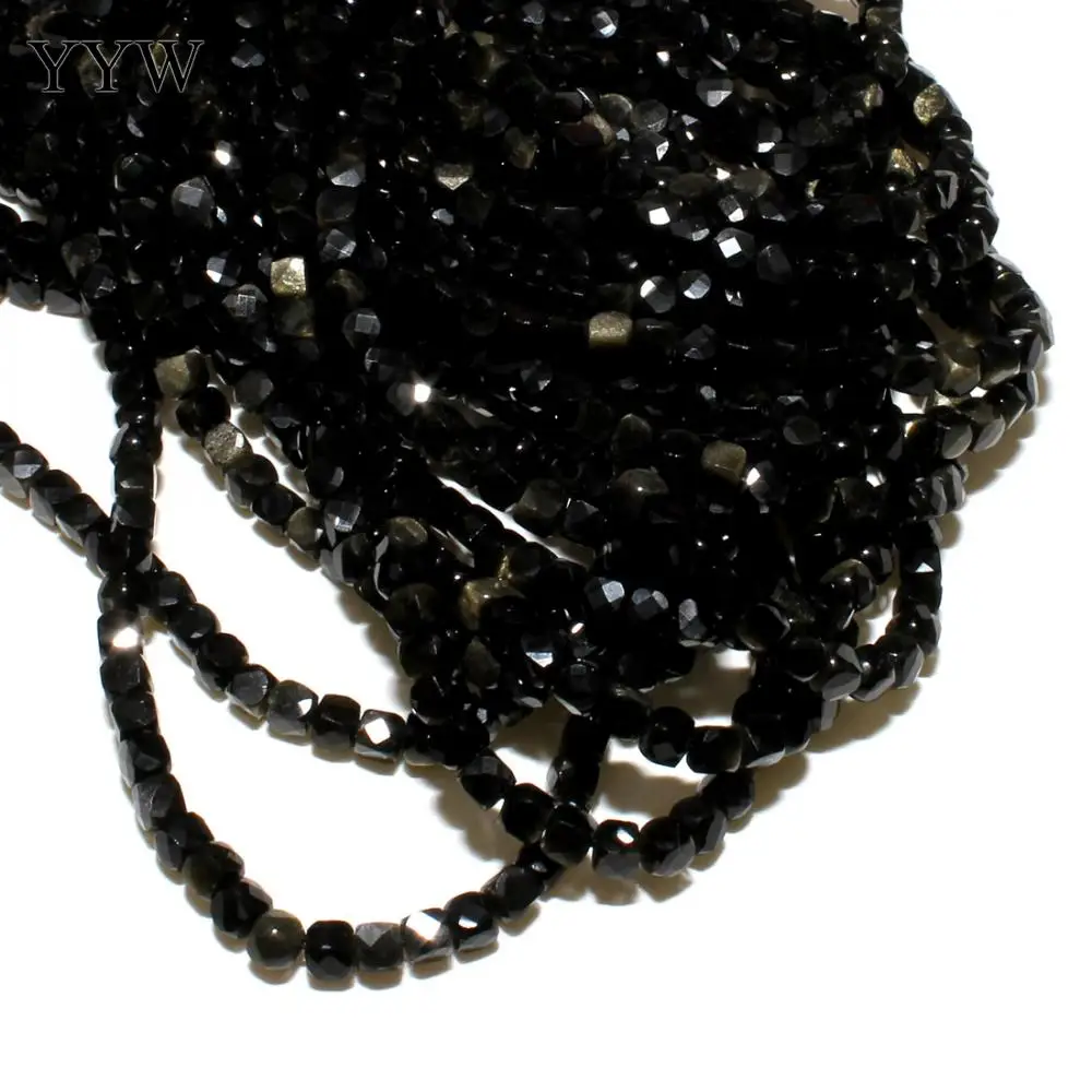 

95pcs/Strand Black Natural Stone Loose Beads For DIY Bracelet Necklace Jewelry Making Accessory Suppliers 4mm Round Beads