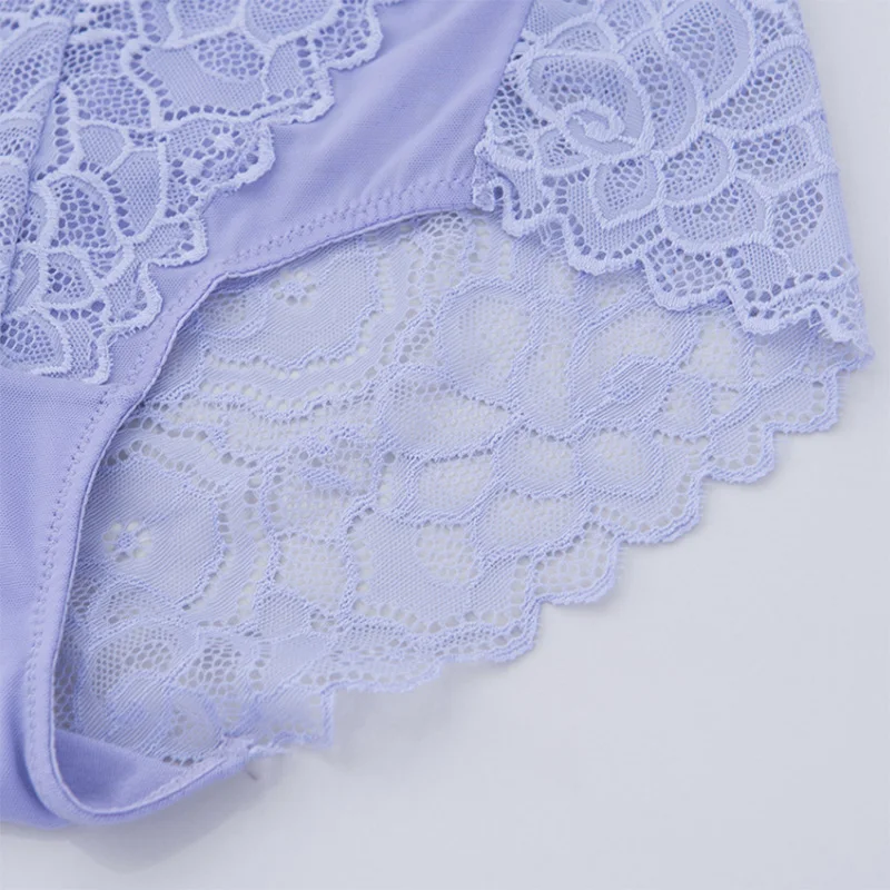 Трусики с высокой талией женское сексуальное кружевное Прозрачное нижнее белье
