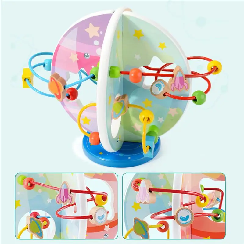 1 шт. деревянная обучающая планета познавательное образование мультяшный