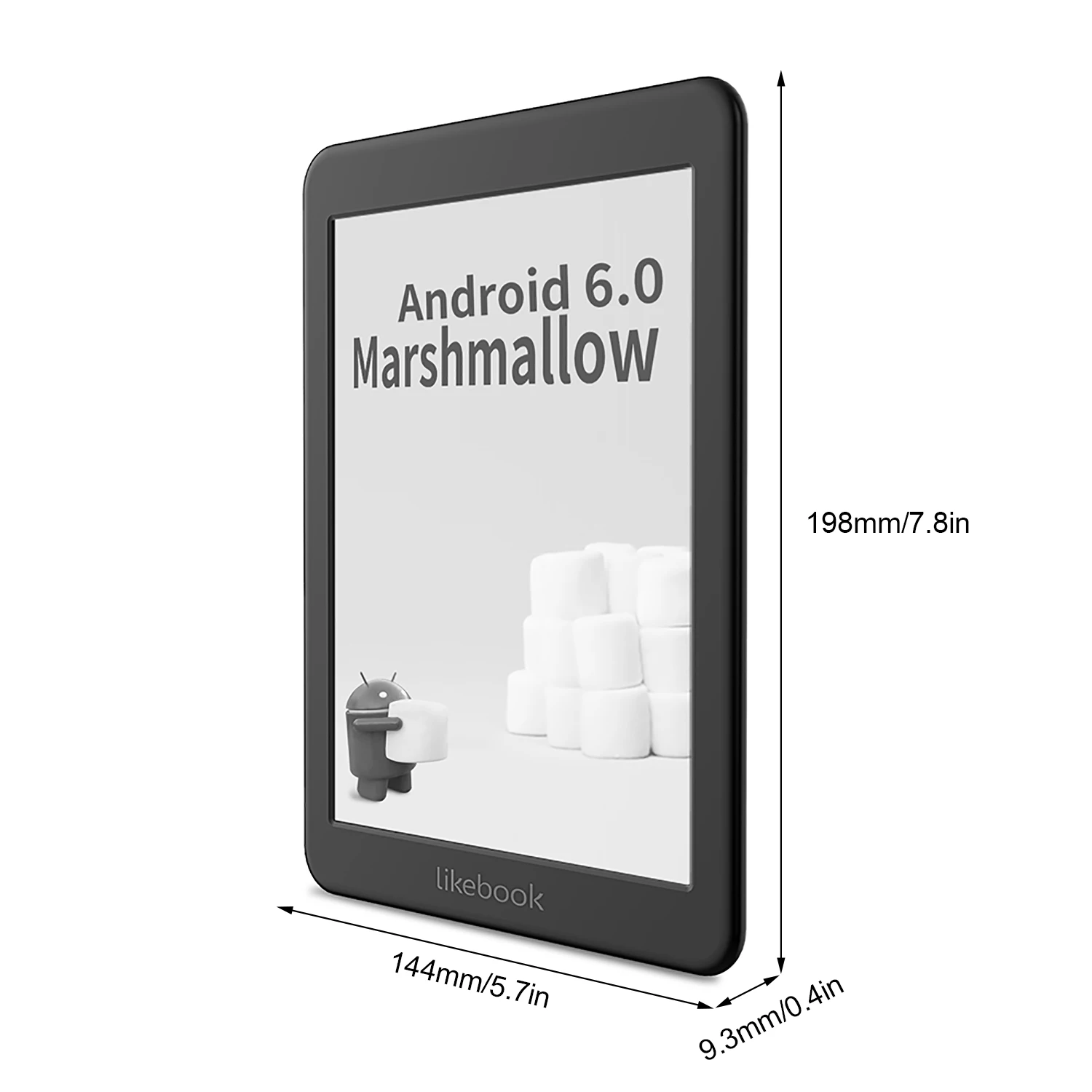 Likebook Mars 5 дюймовая электронная книга HD 7 8 PPI 2 ГБ + 16 Гб Восьмиядерный с сенсорным