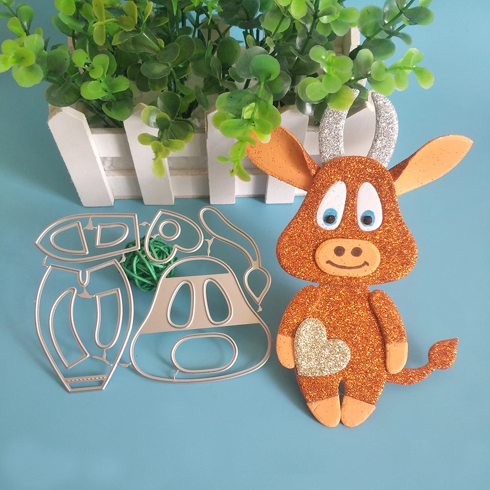 

New Exquisite cow sewing toy cutting dies DIY scrapbook, embossed card making, photo album decoration, handmade craft