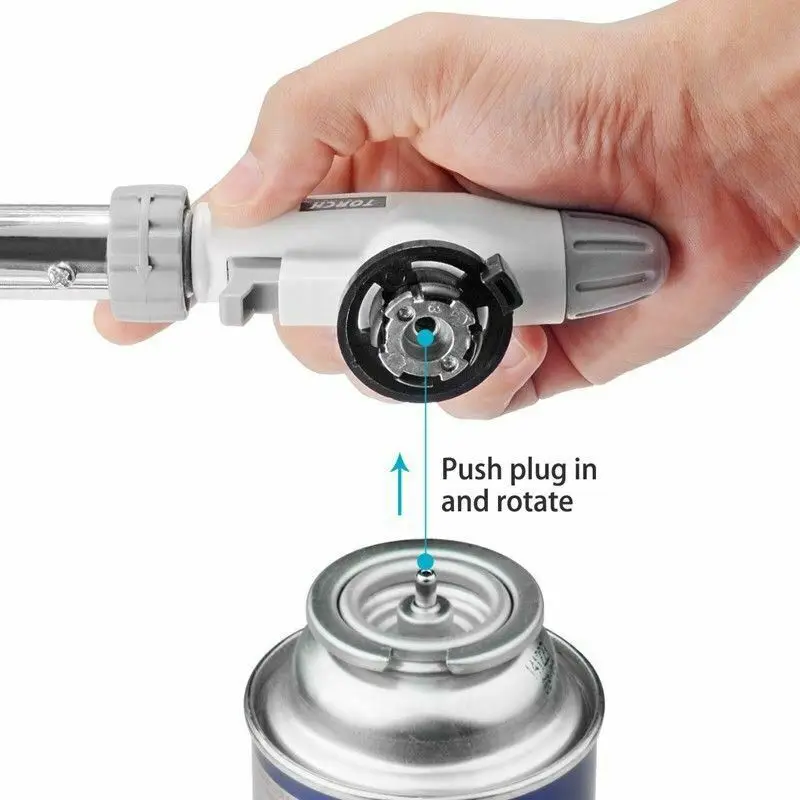 Металлический газовый фонарь с пламенем для приготовления пищи паяльная