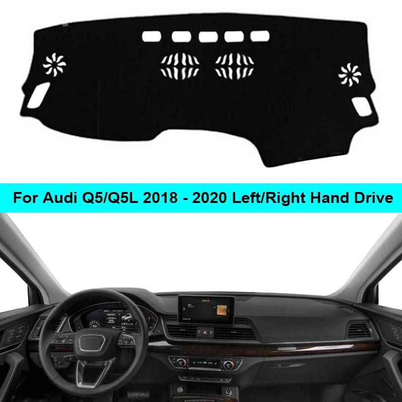 

For Audi Q5 Q5L 2018 2019 2020 LHD RHD Car Dashboard Cover Dashmat Dash Mat Carpet Cape Layers Sun Shade Dash Board Cover