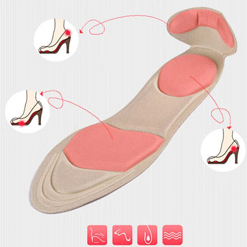 

1 Pair Soft Sponge Insole Arch Support for Ladies High Heels Shoes Pad Massage Comfort Insoles Cushion Inserts