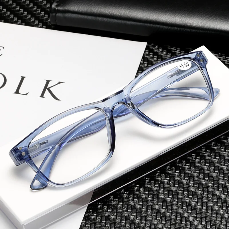 Ahora желейные квадратные очки для чтения модные женские и мужские с прозрачными