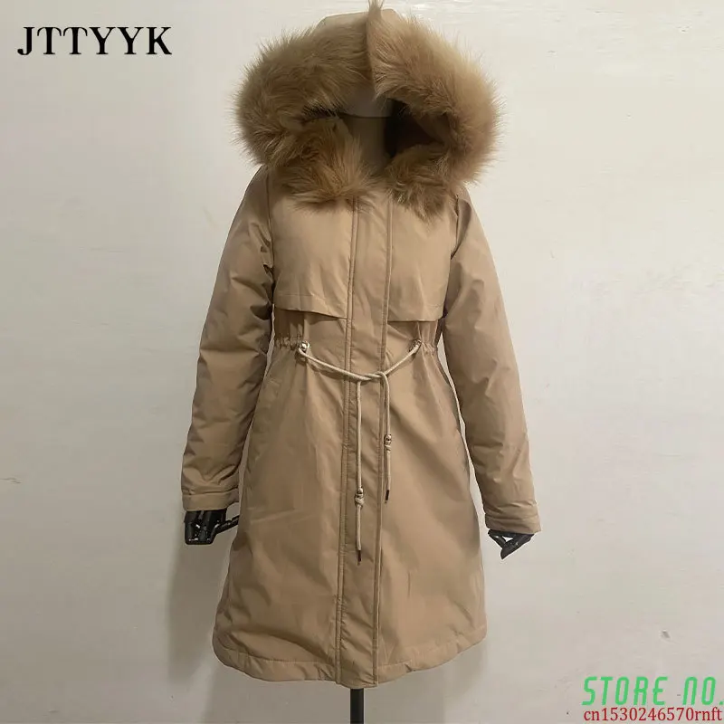 

Winter Coats Parkas 2020 Winter Jacket -20 Degree Women Parkas Coats Hooded Fur Collar Thick Section Warm Winter Jackets Coats