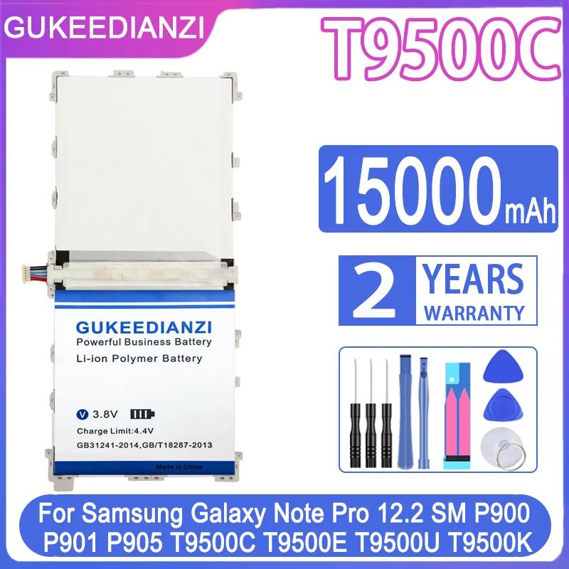 Литий ионный аккумулятор для планшета GUKEEDIANZI T9500C 15000 мАч Samsung Galaxy Note Pro 12 2 SM P900 P901 P905