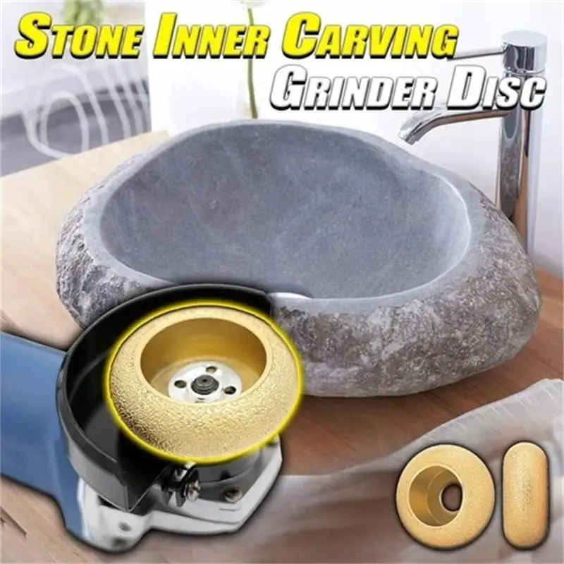 10-25mm Stone Inner Carving Grinder Disc Stone Edge Grinding Polishing Diamond Wheel For Angle Grinder Marble Roman Column