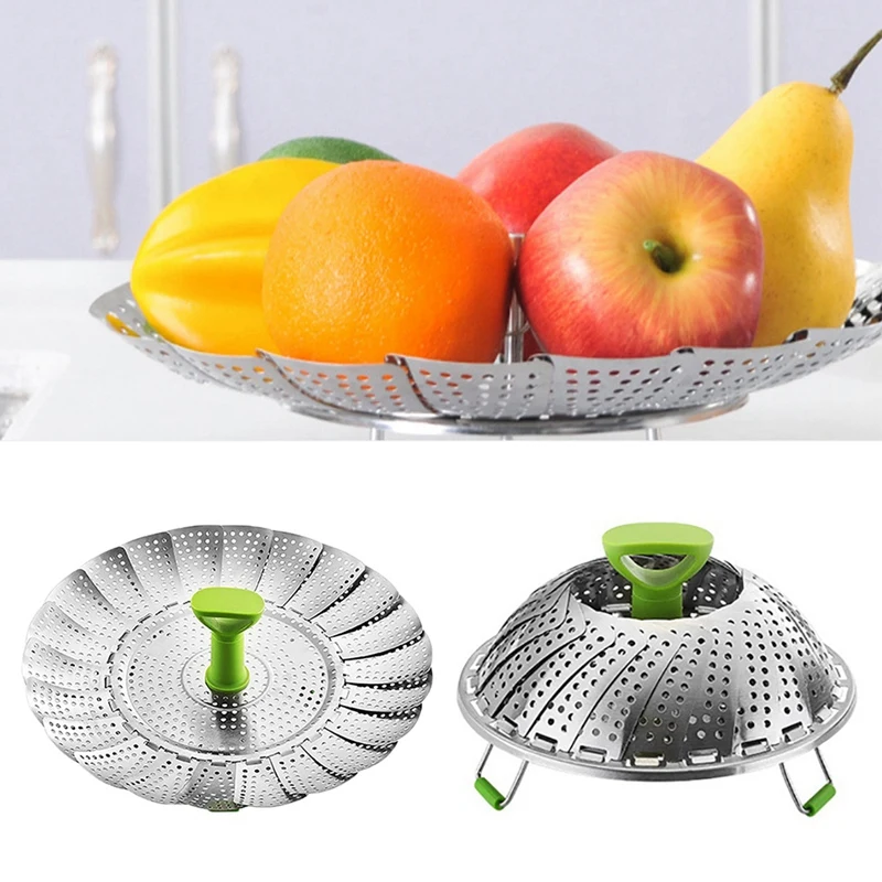 

Insert Versatile Folding Steamer Vegetable Basket Stainless Steel Steamer Basket CNIM Hot