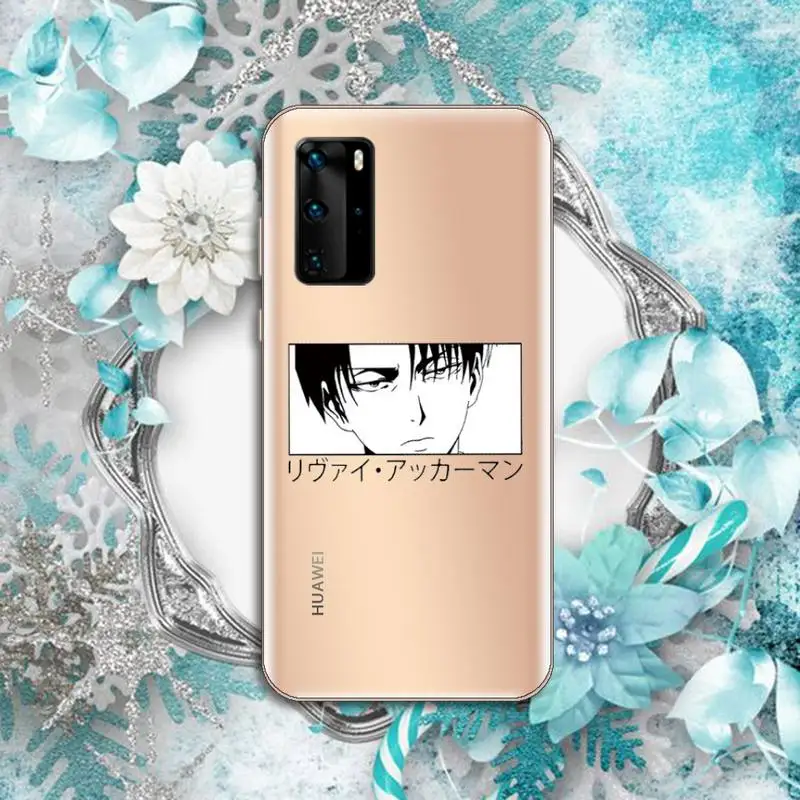 

Japan anime attack on titan Phone Case Transparent for Huawei P honor 8 10i 20 30 40 smart 2019