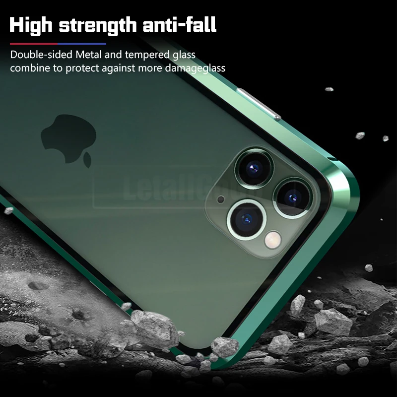 Полный защитный чехол для телефона iPhone 11 Pro Max 360 магнитный 11Pro противоударный