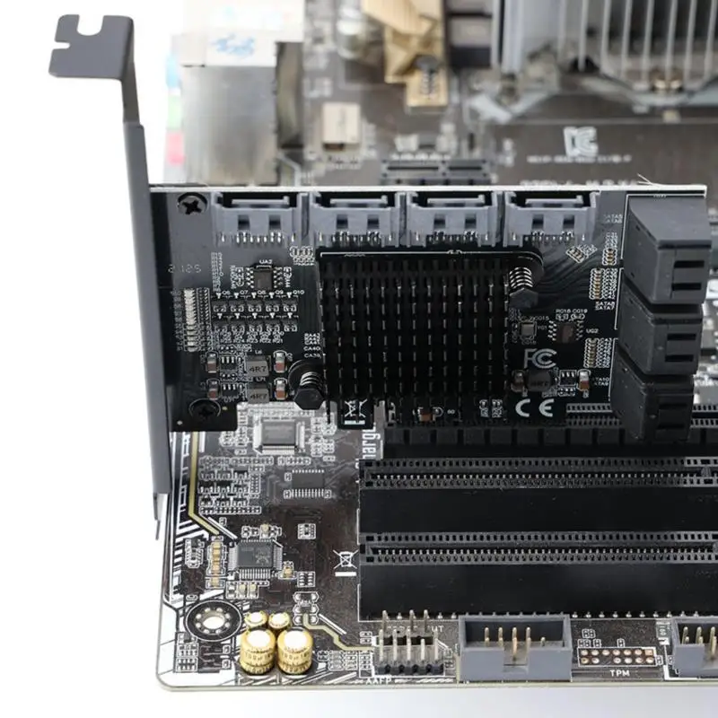 PCI-E Adapter To SATA 3.0 to PCI Express x4 Expansion Card SATA3.0 PCIe PCI-e Controller | Компьютеры и офис