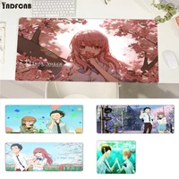 yndfcnb a silent voice new designs customized laptop gaming mouse pad size for mouse pad keyboard deak mat for cs go lol