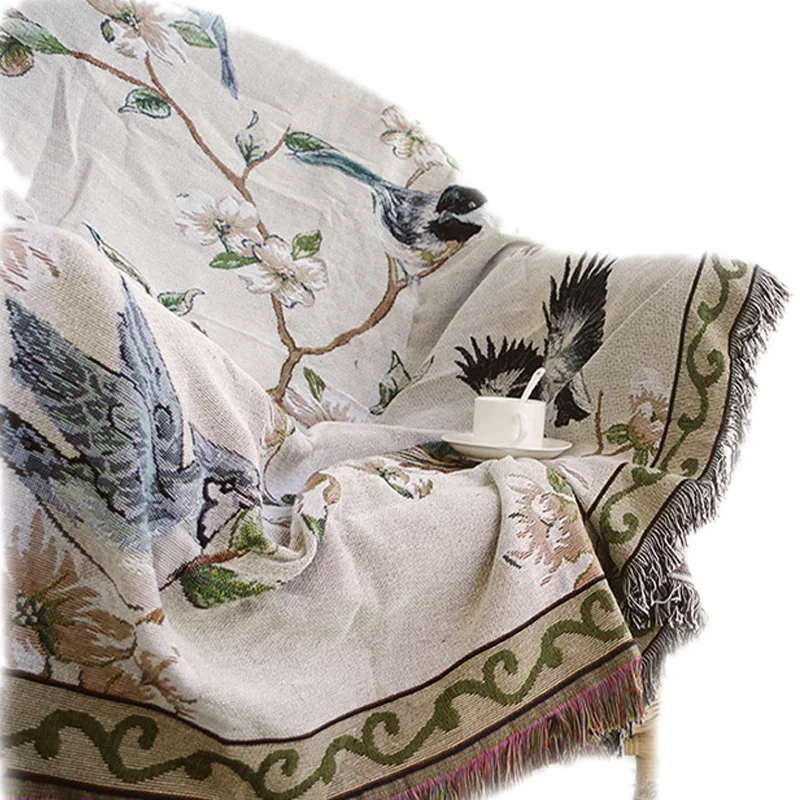 

Amercian сельская местность птицы хлопковое покрывало для кемпинга покрывало для отдыха многофункциональное одеяло напольный коврик скатерть...