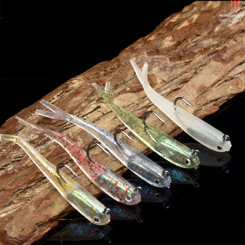 

5 шт., мягкая рыболовная приманка, 5,5 г, 7,5 см