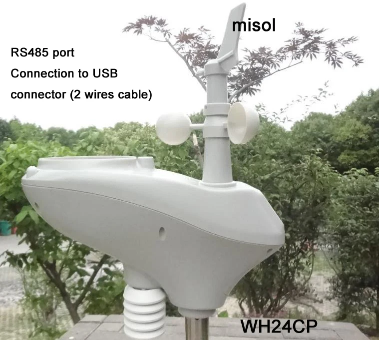 Misol/метеостанция с портом RS485 2 жильный кабель длина кабеля (10 метров)|weather station|station