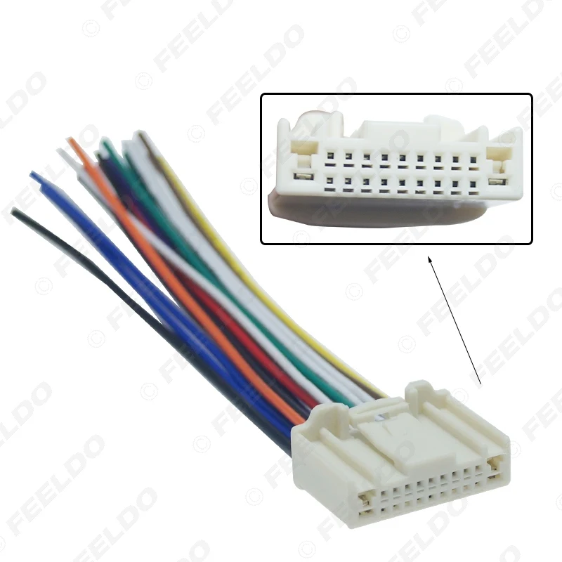 FEELDO 1 комплект Автомобильная аудиосистема стерео проводка антенна адаптер вилка