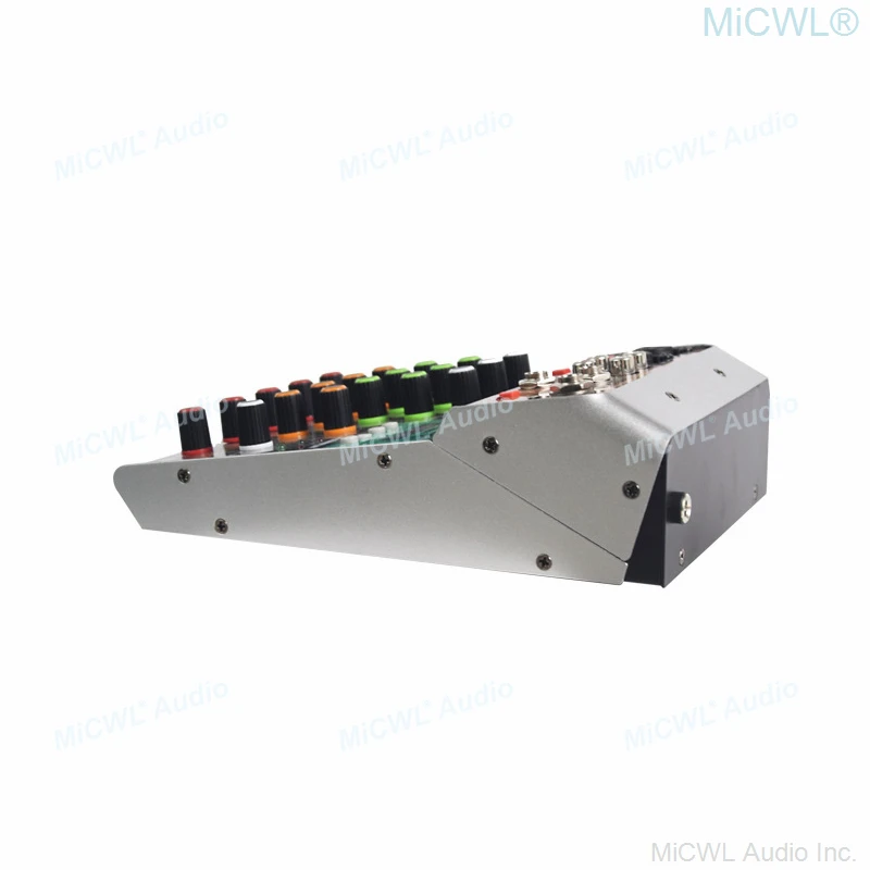 Смеситель звука Pro 4 Channel Bluetooth с 2 входами XLR или 6,35 мм RCA Phone Plug, фантомным питанием 48V и USB.