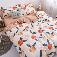 spring floral bedding sets single double queen king size bed clothes spring summer pillowcase flat sheets set luxury soft